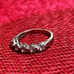 値下げ中❗️10K CZ リング