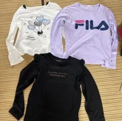 長袖カットソー3点セット 130cm