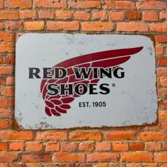 red wing レッドウイング　ブリキ看板 USA雑貨 アメカジ 古着