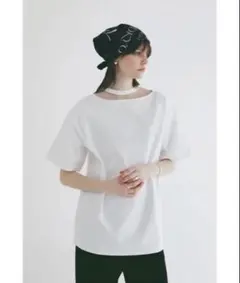 【CLANE】極美品！W FACE NOTCHED RIB OVER TOPSのサムネイル