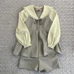 メゾピアノ セーラーカラーチュニック　セットアップ　140