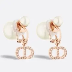【最終値下げ】 Dior ディオール　トライバル　イヤリング　ピンクゴールド