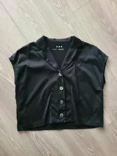 ★試着&洗濯済み ★　スリードッツ　トップス　黒のサムネイル