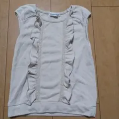 BeBe フリルタンクトップ 100cm ベージュのサムネイル