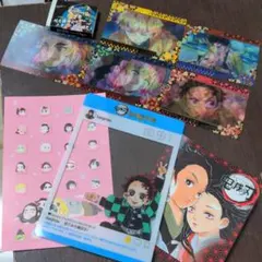 鬼滅の刃セットホログラムカード消しゴムポストカード等