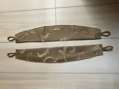 カーテンタッセル 2本セット ブラウン系 植物柄