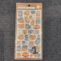 ボンボンドロップシール　和柄　芝犬