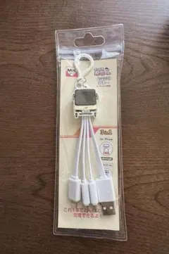 【新品★未使用】3in1 USB充電ケーブル ホワイト（MK）
