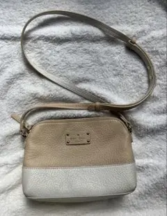 Kate Spade ショルダーバッグ ベージュ ホワイト