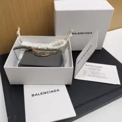 バレンシアガ クラッシュ 三つ折り財布 Bロゴ コンパクトウォレット 