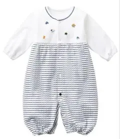 ファミリア　ロンパース50-60 新生児　男の子　カバーオール　ツーウェイオール