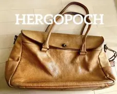 HERGOPOCH レザー トートバッグ キャメルのサムネイル