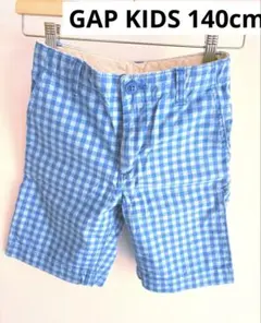 140cm GAP ハーフパンツ　USED ギンガムチェック