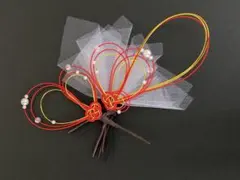 水引　髪飾り　ヘアアクセサリー　5点セット　Uピン　成人式　卒業式