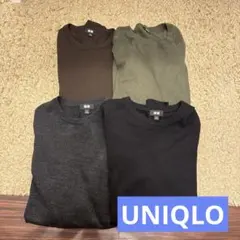 【4枚セット】ユニクロ メリノクルーネックセーター Mサイズ
