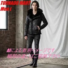 TORNADOMART トルネードマート リアルファー付レザーダウンジャケット