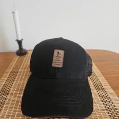 ブラックキャップ レザーラベル付き
