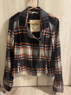 Hollister チェック柄 フリースジャケット L