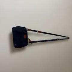ネイビー ナイロン ショルダーバッグ SAZABY