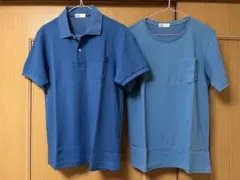 ヨーカ堂ブランドS.Café ポロシャツ Tシャツ 2点セット ブルー Mサイズ