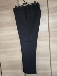 HEATTECH チェック柄 スラックス 黒