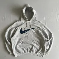 NIKE 90's BIG SWOOSH パーカー グレー　USA製