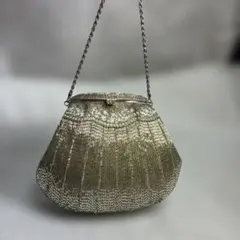ジャマンピュエッシュ✨スパンコール パーティーバッグ がま口