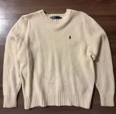 90s Polo by Ralph Lauren ウール ニット ホワイト