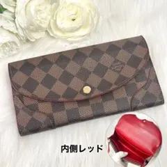 ルイヴィトン ダミエ ポルトフォイユ コアラ 三つ折り財布 レッド 廃盤