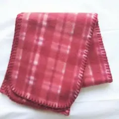 マフラー チェック 赤 レッド レディース 冬 ストール