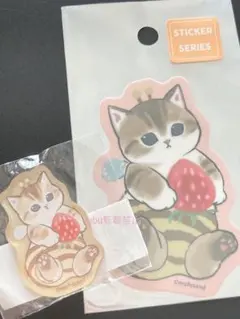 新品★はちにゃんステッカー　２枚セット★期間限定価格★モフサンド