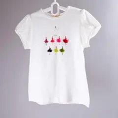 【極美品】ファミリア f dash バレリーナ Tシャツ 130 特別な日に◎