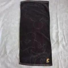 ディズニー　ミッキー　タオル　黒