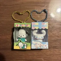 サンリオチョコボックス　ポチャッコ シナモロール キーホルダーセット