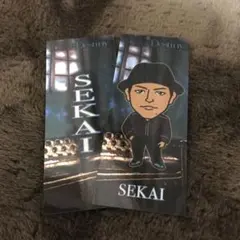 世界 千社札 ステッカー