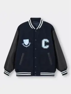 COLUMBIA UNIVERSITY スタジャン ネイビー