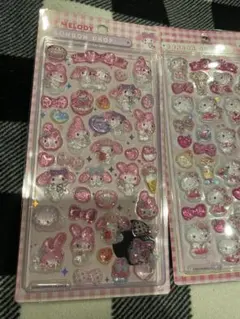 うっしー様専用　サンリオ 3Dシール　マイメロ　ピンクkitty 2枚 写真確認