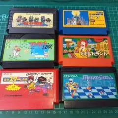 カセットのみ】ナムコ ファミコンソフト 01〜06まで 6本セット