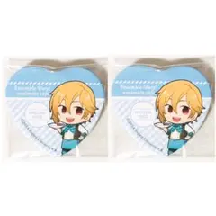 新品★あんスタ★Ra*bits【仁兎なずな】アニカフェ★ハート型缶バッジ★セット