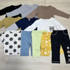 美品　90サイズ 保育園　こども園　まとめ売り　トップス　パンツ　ロンT 長袖