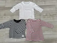 ボーダー　長袖　Tシャツ　まとめ売り　3枚セット