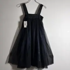 【新品タグ付】定価2.3万 スコットクラブ チュール サテン ドレス ワンピース