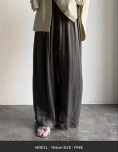 DouDou パネルプリーツスカート グレー TM - メルカリ