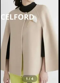 CELFORD セルフォード リバーケープジャケット ポンチョ ウール100