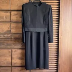 東京スタイル　礼服フォーマルブラックワンピース高級素材トリアセテート裏地キュプラ