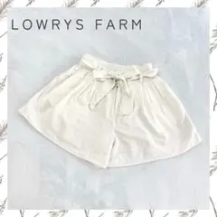 LOWRYS FARM リネン混キュロット F アイボリー ローリーズファーム