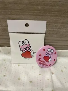 サンリオ展 ステッカー 缶バッジ けろけろけろっぴ