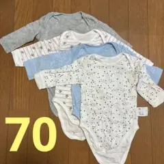 肌着　70 4点セット　ユニクロ　ロンパース