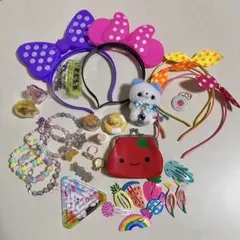 女の子 おもちゃ おしゃれ カラフル ヘアアクセサリー 指輪 まとめ売り