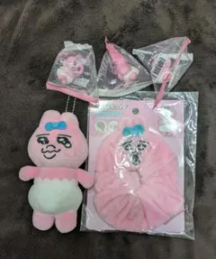 おぱんちゅうさぎ マスコット ぬいぐるみ シュシュ 5点セット